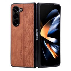 Kryty na mobil | Kryt AZNS Embossed Skin case hnedý – Samsung Galaxy Z Fold 5 | Kryty na mobil