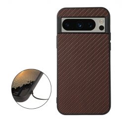 Kryty na mobil | Kryt Carbon Fiber hnedý – Google Pixel 8 Pro | Kryty na mobil