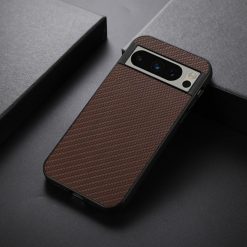 Kryty na mobil | Kryt Carbon Fiber hnedý – Google Pixel 8 Pro | Kryty na mobil