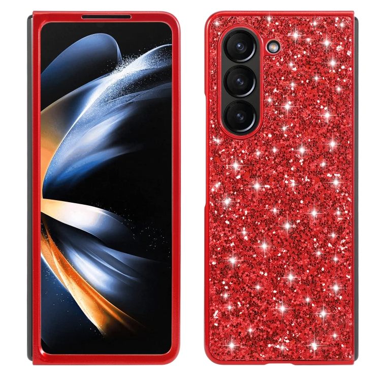 Ligotavý kryt Glitter Case červený – Samsung Galaxy Z Fold 5 | Kryty na mobil Kryty na mobil | Ligotavý kryt Glitter Case červený – Samsung Galaxy Z Fold 5 | Kryty na mobil