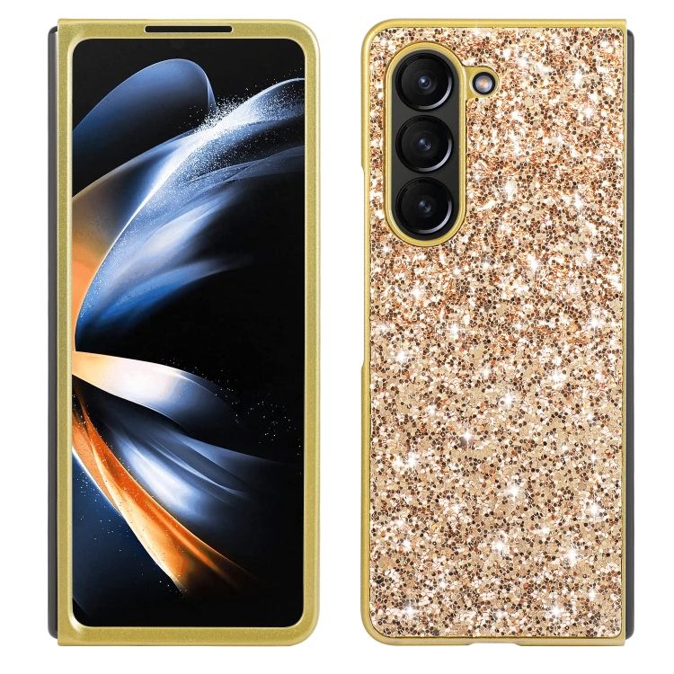 Ligotavý kryt Glitter Case zlatý – Samsung Galaxy Z Fold 5 | Kryty na mobil Kryty na mobil | Ligotavý kryt Glitter Case zlatý – Samsung Galaxy Z Fold 5 | Kryty na mobil