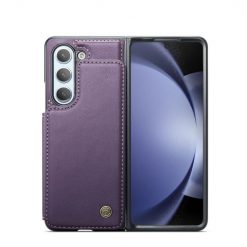 Kryty na mobil | Multifunkčné peňaženkové puzdro CaseMe Business case fialové – Samsung Galaxy Z Fold 5 | Kryty na mobil