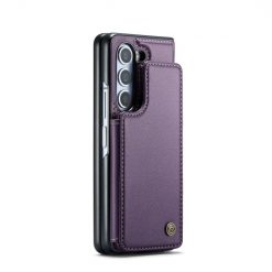 Kryty na mobil | Multifunkčné peňaženkové puzdro CaseMe Business case fialové – Samsung Galaxy Z Fold 5 | Kryty na mobil