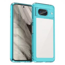 Ochranný kryt Colorful Acrylic case transparentno-modrý – Google Pixel 8