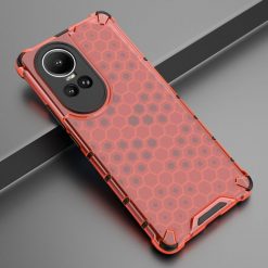 Kryty na mobil | Odolný kryt Honeycomb Armor červený – Oppo Reno 10 5G / Reno 10 Pro 5G | Kryty na mobil