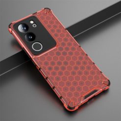 Odolný kryt Honeycomb Armor červený – Vivo V29 | Kryty na mobil Kryty na mobil | Odolný kryt Honeycomb Armor červený – Vivo V29 | Kryty na mobil