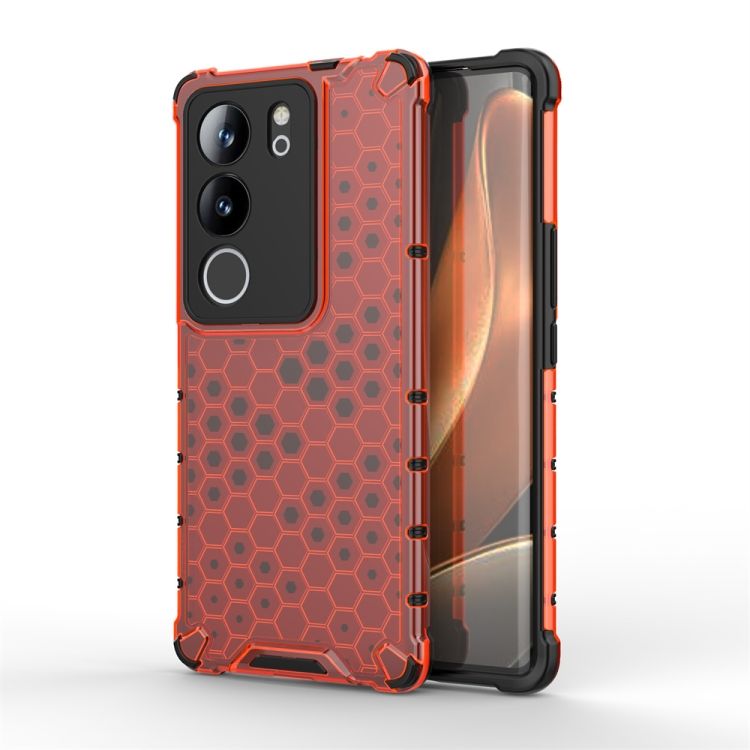 Odolný kryt Honeycomb Armor červený – Vivo V29 | Kryty na mobil Kryty na mobil | Odolný kryt Honeycomb Armor červený – Vivo V29 | Kryty na mobil