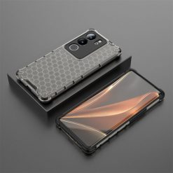 Kryty na mobil | Odolný kryt Honeycomb Armor čierny – Vivo V29 | Kryty na mobil