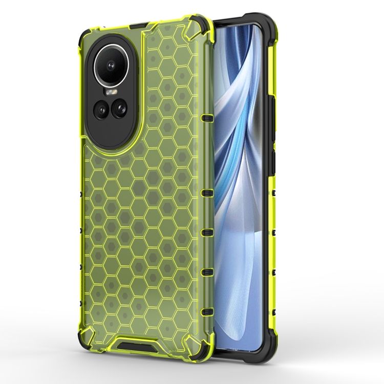 Odolný kryt Honeycomb Armor zelený – Oppo Reno 10 5G / Reno 10 Pro 5G | Kryty na mobil Kryty na mobil | Odolný kryt Honeycomb Armor zelený – Oppo Reno 10 5G / Reno 10 Pro 5G | Kryty na mobil