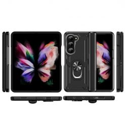 Kryty na mobil | Odolný Kryt Ring Armor case čierny – Samsung Galaxy Z Fold 5 | Kryty na mobil