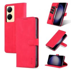 Peňaženkové puzdro AZNS Skin Feel červené – Vivo V29 Lite | Kryty na mobil Kryty na mobil | Peňaženkové puzdro AZNS Skin Feel červené – Vivo V29 Lite | Kryty na mobil
