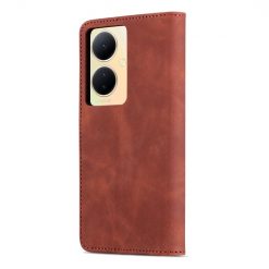 Kryty na mobil | Peňaženkové puzdro AZNS Skin Feel hnedé – Vivo V29 Lite | Kryty na mobil