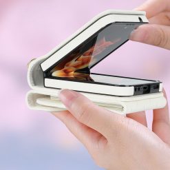 Kryty na mobil | Peňaženkové puzdro Diamond Card case biele – Samsung Galaxy Z Flip 5 | Kryty na mobil
