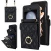 Kryty na mobil | Peňaženkové puzdro Diamond Card case biele – Samsung Galaxy Z Flip 5 | Kryty na mobil