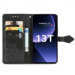 Peňaženkové puzdro Embossing Pattern Mandala Flower čierne – Xiaomi 13T / 13T Pro | Kryty na mobil Kryty na mobil | Peňaženkové puzdro Embossing Pattern Mandala Flower čierne – Xiaomi 13T / 13T Pro | Kryty na mobil