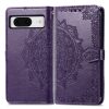 Kryty na mobil | Peňaženkové puzdro Embossing Pattern Mandala Flower modré – Google Pixel 8 Pro | Kryty na mobil