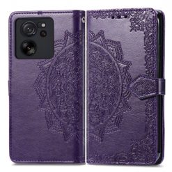 Kryty na mobil | Peňaženkové puzdro Embossing Pattern Mandala Flower fialové – Xiaomi 13T / 13T Pro | Kryty na mobil