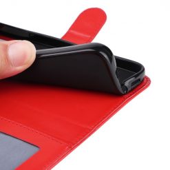 Kryty na mobil | Peňaženkové puzdro Embossing Pattern Slnečnica červené – Oppo A38 | Kryty na mobil