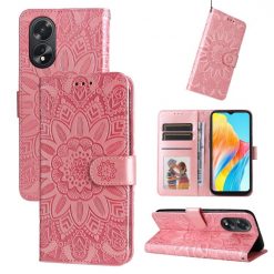 Peňaženkové puzdro Embossing Pattern Slnečnica ružové – Oppo A38 | Kryty na mobil Kryty na mobil | Peňaženkové puzdro Embossing Pattern Slnečnica ružové – Oppo A38 | Kryty na mobil