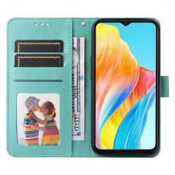 Peňaženkové puzdro Embossing Pattern Slnečnica zelené – Oppo A38 | Kryty na mobil Kryty na mobil | Peňaženkové puzdro Embossing Pattern Slnečnica zelené – Oppo A38 | Kryty na mobil