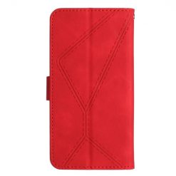 Peňaženkové puzdro Embossing Pattern Stitchy case červené – Xiaomi 13T / 13T Pro | Kryty na mobil Kryty na mobil | Peňaženkové puzdro Embossing Pattern Stitchy case červené – Xiaomi 13T / 13T Pro | Kryty na mobil
