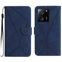 Kryty na mobil | Peňaženkové puzdro Embossing Pattern Stitchy case modré – Xiaomi 13T / 13T Pro | Kryty na mobil
