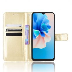 Kryty na mobil | Peňaženkové puzdro Grand case zlaté – Blackview A55 Pro | Kryty na mobil