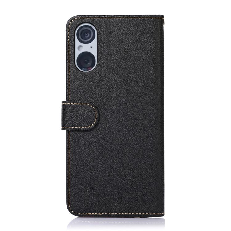 Peňaženkové puzdro Khazneh RFID case čierne – Sony Xperia 5 V | Kryty na mobil Kryty na mobil | Peňaženkové puzdro Khazneh RFID case čierne – Sony Xperia 5 V | Kryty na mobil