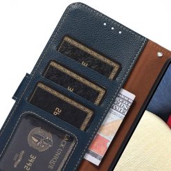 Peňaženkové puzdro Khazneh RFID case modré – Sony Xperia 5 V | Kryty na mobil Kryty na mobil | Peňaženkové puzdro Khazneh RFID case modré – Sony Xperia 5 V | Kryty na mobil