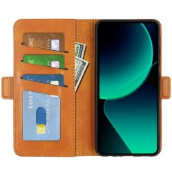 Kryty na mobil | Peňaženkové puzdro Magnetic fresh case hnedé – Xiaomi 13T / 13T Pro | Kryty na mobil