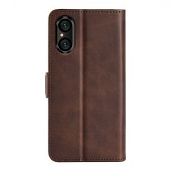 Kryty na mobil | Peňaženkové puzdro Magnetic fresh case tmavohnedé – Sony Xperia 5 V | Kryty na mobil