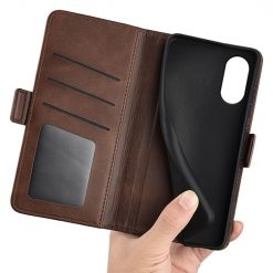 Kryty na mobil | Peňaženkové puzdro Magnetic fresh case tmavohnedé – Sony Xperia 5 V | Kryty na mobil