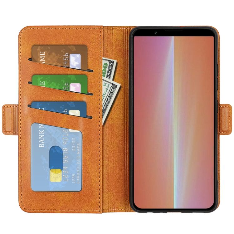 Peňaženkové puzdro Magnetic fresh case žlté – Sony Xperia 5 V | Kryty na mobil Kryty na mobil | Peňaženkové puzdro Magnetic fresh case žlté – Sony Xperia 5 V | Kryty na mobil