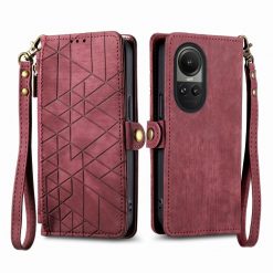 Peňaženkové puzdro Purse case červené – Oppo Reno 10 5G / Reno 10 Pro 5G