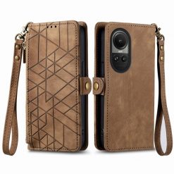 Kryty na mobil | Peňaženkové puzdro Purse case hnedé – Oppo Reno 10 5G / Reno 10 Pro 5G | Kryty na mobil
