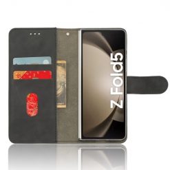 Kryty na mobil | Peňaženkové puzdro Solid čierne – Samsung Galaxy Z Fold 5 | Kryty na mobil