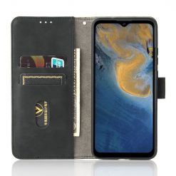 Kryty na mobil | Peňaženkové puzdro Solid čierne – ZTE Blade V40 Design | Kryty na mobil