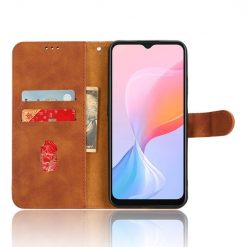 Peňaženkové puzdro Solid hnedé – Blackview A85 | Kryty na mobil Kryty na mobil | Peňaženkové puzdro Solid hnedé – Blackview A85 | Kryty na mobil