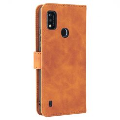 Kryty na mobil | Peňaženkové puzdro Solid hnedé – ZTE Blade A51 | Kryty na mobil
