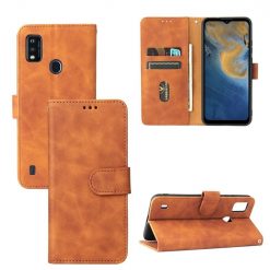 Kryty na mobil | Peňaženkové puzdro Solid hnedé – ZTE Blade A51 | Kryty na mobil