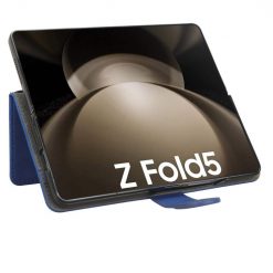Kryty na mobil | Peňaženkové puzdro Solid modré – Samsung Galaxy Z Fold 5 | Kryty na mobil