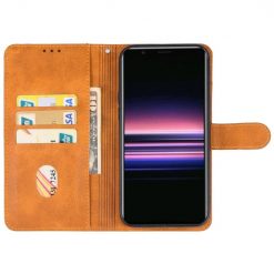 Kryty na mobil | Peňaženkové puzdro Splendid case hnedé – Sony Xperia 5 V | Kryty na mobil
