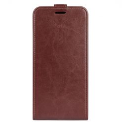 Vyklápacie puzdro Vertical flip case hnedé – Xiaomi 13T / 13T Pro