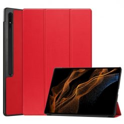 Kryty na mobil | Knižkové puzdro Pure case červené – Samsung Galaxy Tab S8 Ultra | Kryty na mobil