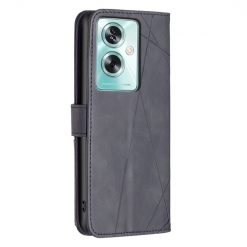 Knižkové puzdro Rhombus čierne – Oppo A79 5G | Kryty na mobil Kryty na mobil | Knižkové puzdro Rhombus čierne – Oppo A79 5G | Kryty na mobil