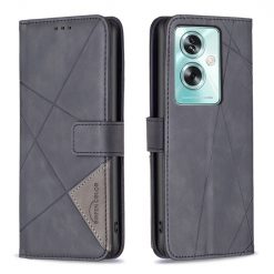 Knižkové puzdro Rhombus čierne – Oppo A79 5G | Kryty na mobil Kryty na mobil | Knižkové puzdro Rhombus čierne – Oppo A79 5G | Kryty na mobil