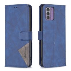Kryty na mobil | Knižkové puzdro Rhombus modré – Nokia G42 | Kryty na mobil