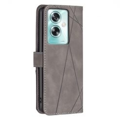 Kryty na mobil | Knižkové puzdro Rhombus sivé – Oppo A79 5G | Kryty na mobil