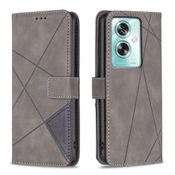 Kryty na mobil | Knižkové puzdro Rhombus sivé – Oppo A79 5G | Kryty na mobil