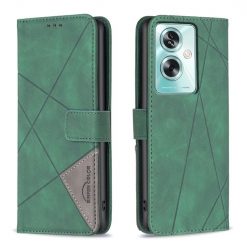 Kryty na mobil | Knižkové puzdro Rhombus zelené – Oppo A79 5G | Kryty na mobil
